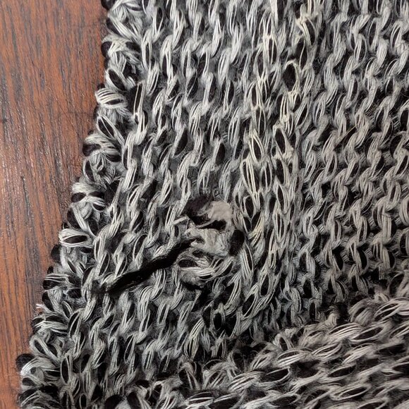 RACHEL Rachel Roy short sleeve cropped cotton blend knit sweater grey size XS - Picture 8 of 9